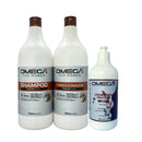 Kit Óleo de Coco Shampoo e Condicionador 1L + Creme de Pentear Omega Hair