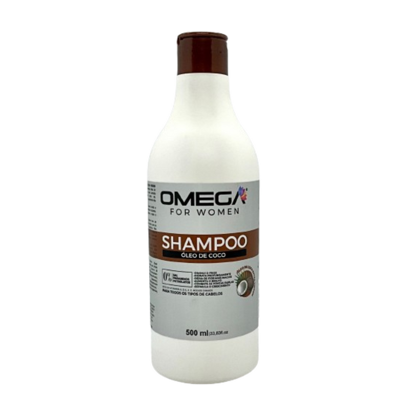 Kit Shampoo E Condicionador Óleo De Coco 500ml OmegaHair