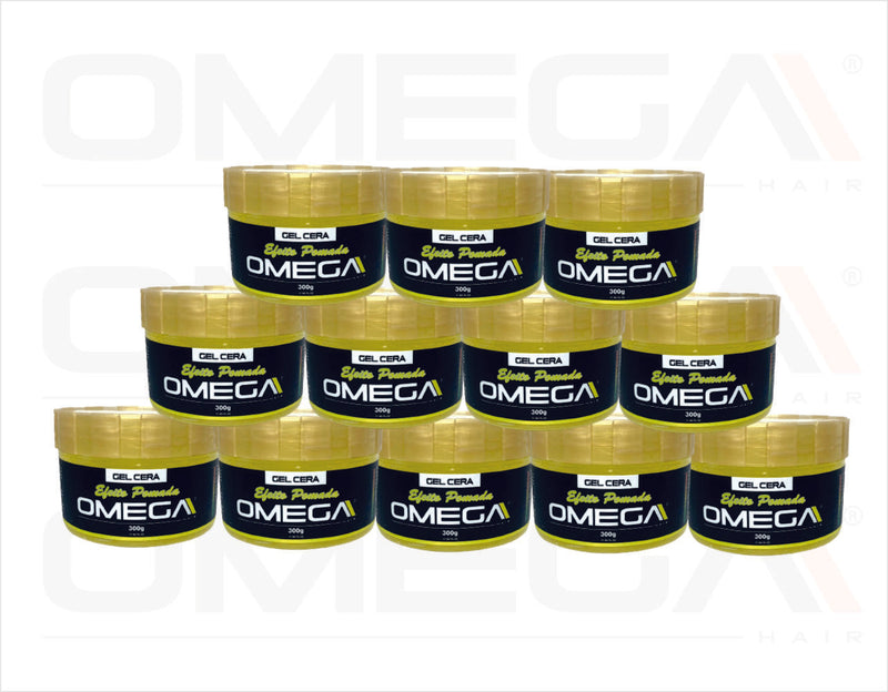 Gel Cera Omega Hair 300g - 12 Unidades