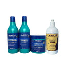Kit Capilar Lisos e Leves Shampoo + Condicionador + Máscara + Creme de Pentear 500ml Omega Hair