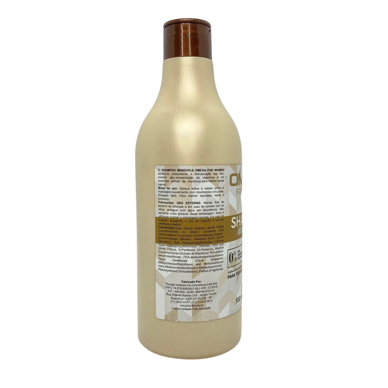 Shampoo Mandioca 500ml OmegaHair