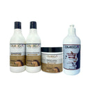 Kit Capilar Crina e Cauda Shampoo + Condicionador + Máscara + Creme De Pentear 500ml Omega Hair