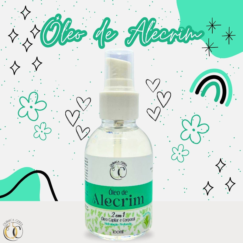 Óleo Capilar e Corporal Alecrim 100ml Química Certa