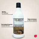 Kit Fortalecedor Crina e Cauda Shampoo e Condicionador 500ml + Máscara + Óleo Capilar Omega Hair