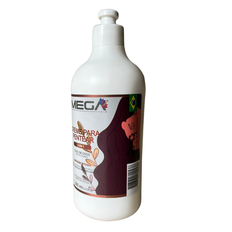 Creme para Pentear Óleo De Coco 500ml Omega Hair
