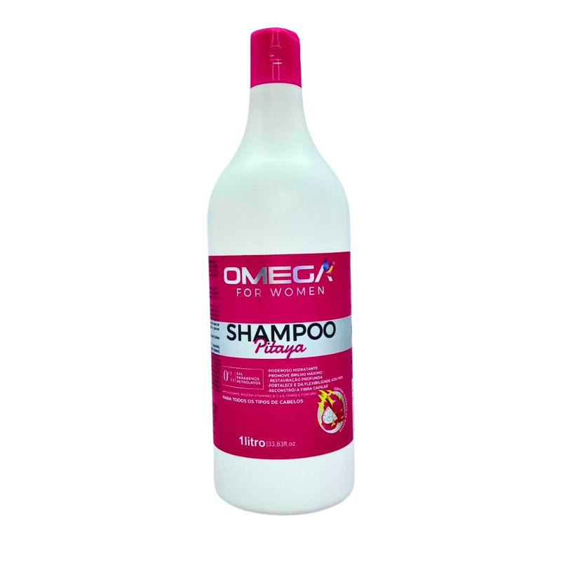 Kit Hidratante De Pitaya 1L Shampoo, Condicionador E Máscara OmegaHair