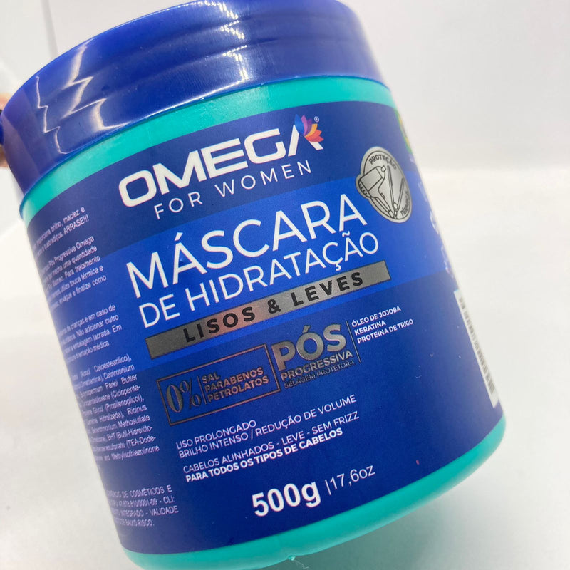 Mascara Capilar Lisos e Leves 500g OmegaHair