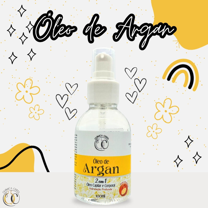 Óleo Capilar e Corporal Argan 100ml Química Certa